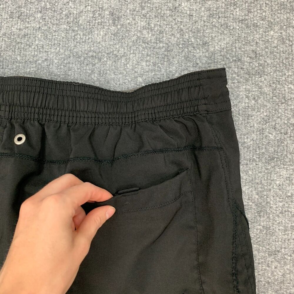 Calvin Klein Boardshorts Mens XL Extra Large Black Drawstring Lined Swim Trunks - Picture 11 of 13